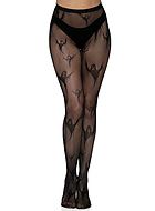 Halloween, pantyhose, small fishnet, ghosts
